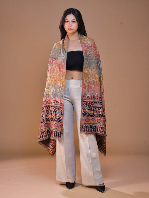 Women's Jamawar Wool Stole